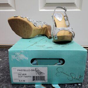 Jessica Simpson Pastello-SN Silver Size 6.5 - Style from 90s